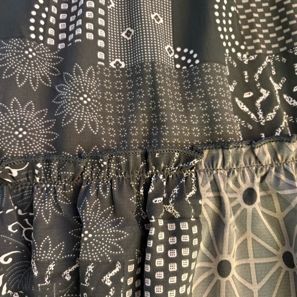 NWT BOHO Patchwork Maxi Skirt size M - Picture 13 of 14